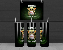 Load image into Gallery viewer, Sporty Baby Yoda Tumbler