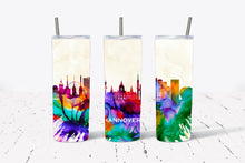 Load image into Gallery viewer, Watercolor City Skyline Tumbler