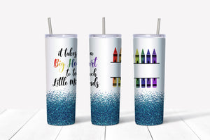 It Takes A Big Heart Personalized Tumbler